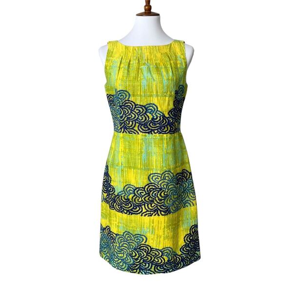 Anthropologie Dress 8 Embroidered Fall Dress Boho Tabitha Azure Scroll RARE - Picture 11 of 16